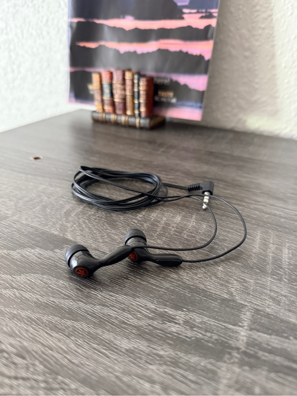 Black Wired Earbuds Headphones